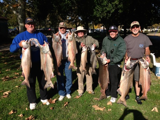 Fish on! Salmon fishing